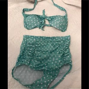 High waisted bathing suit